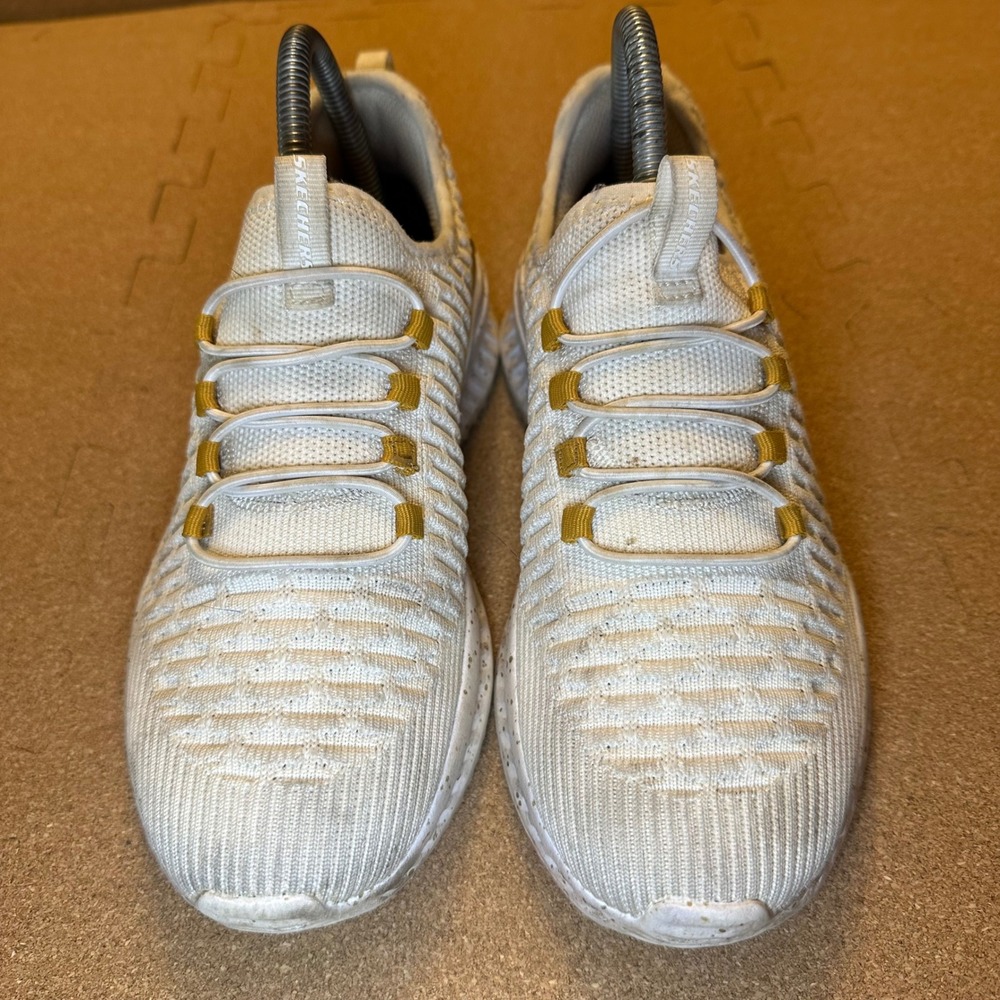 Skechers Work Relaxed Fit SR White Gold Slip Resistant Shoes 108133 Womens 7 - Picture 2 of 11